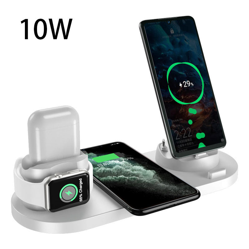 6 in 1 Wireless Charging Dock Station for iPhone and Smartwatch Fast Charging Pad
