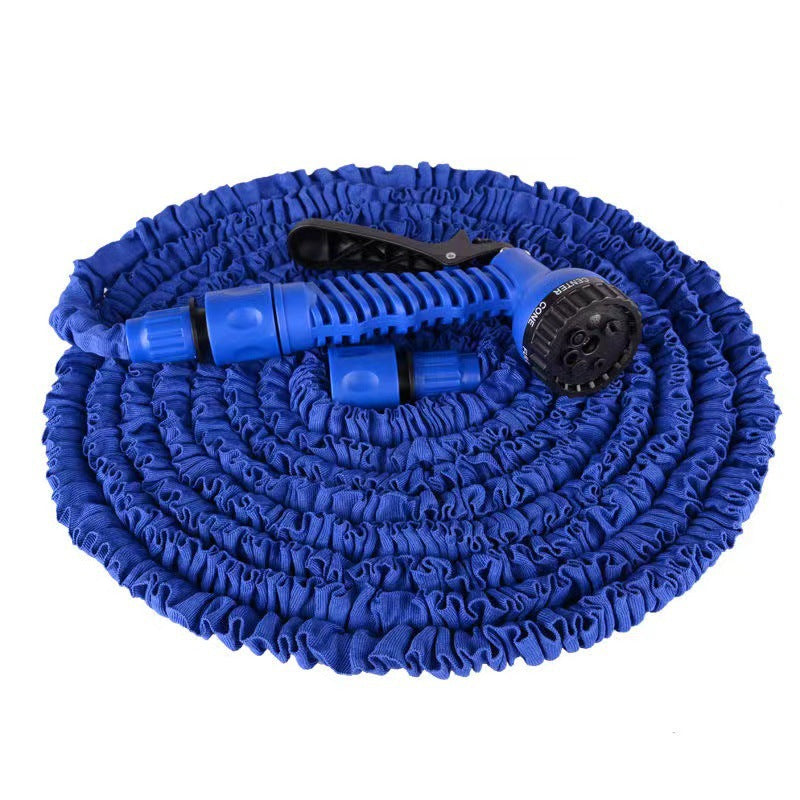 Telescopic Garden Water Hose with 7-Function Spray Gun