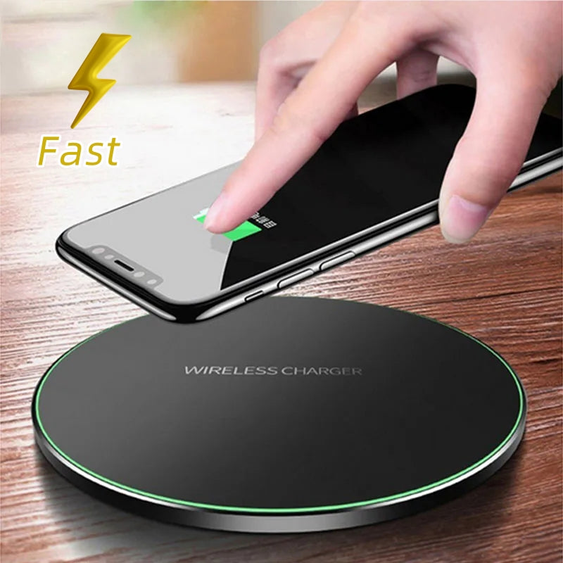 Rapid Wireless Charging Pad for iPhone & Samsung