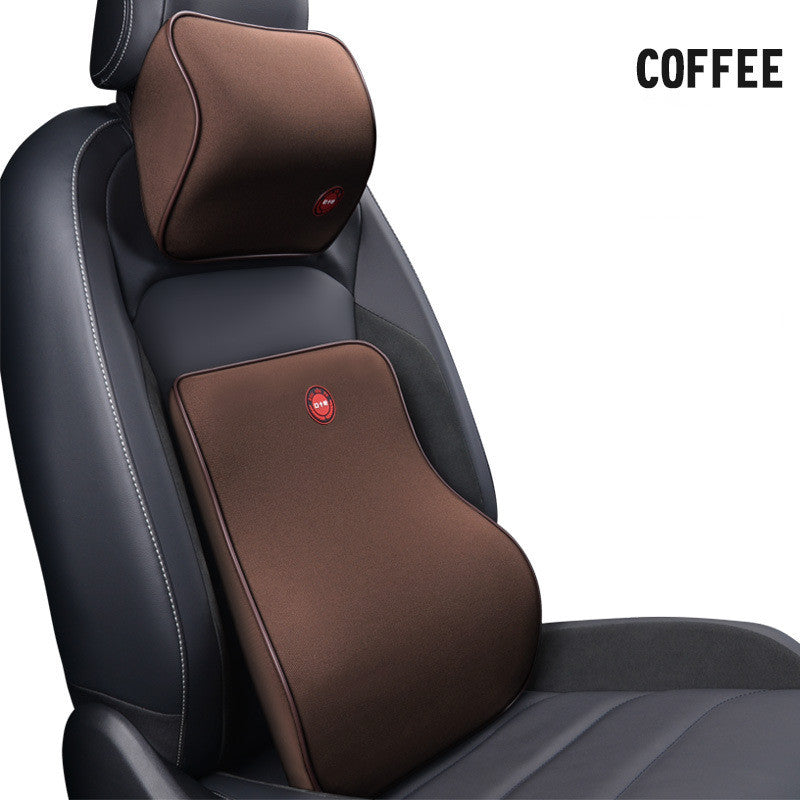 Premium Car Neck & Lumbar Support Pillow Set
