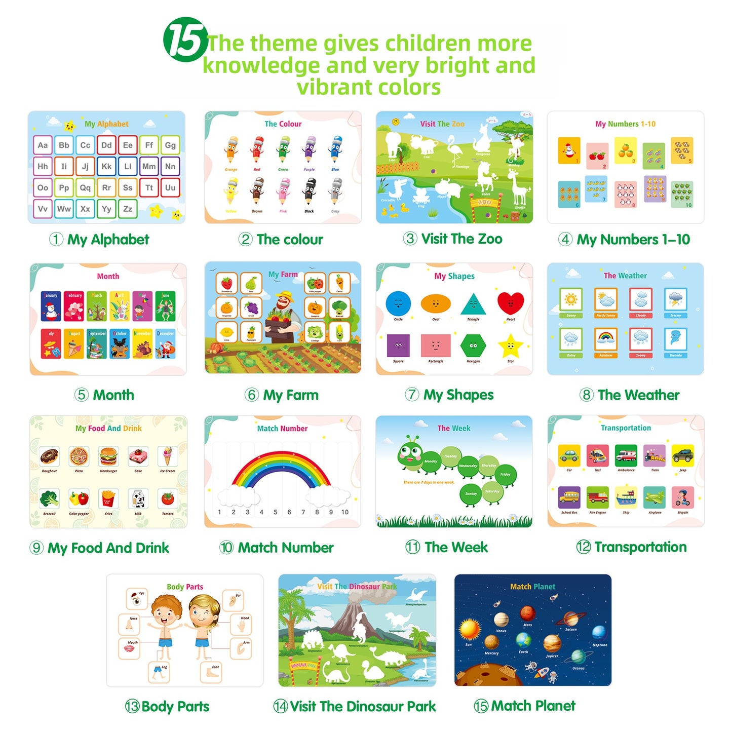 Reusable Educational Busy Book for Kids