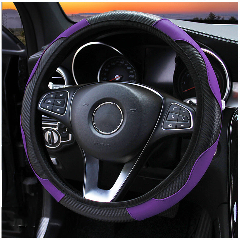 Carbon Fiber Sports Steering Wheel Cover
