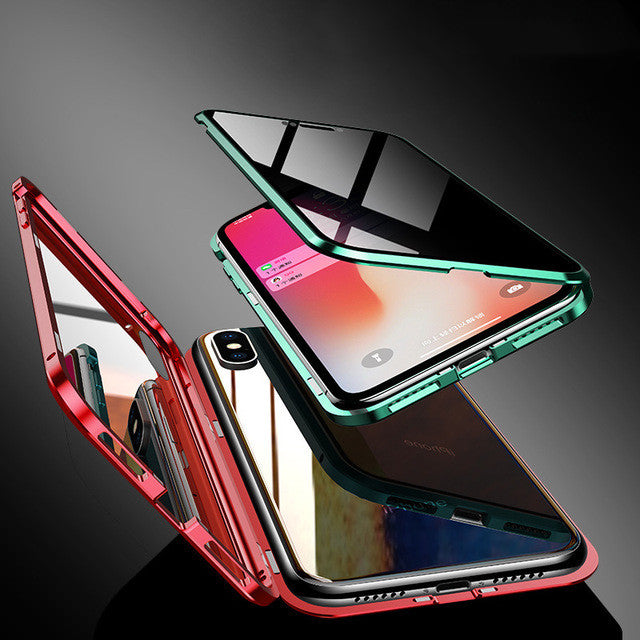 Magnetic Privacy Glass Case for iPhone