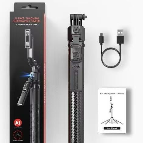 C17 Smartphone Selfie Stick Smart Stabilized Extendable Gimbal With Full Auto Mode
