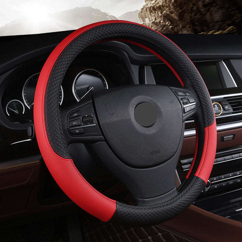 Premium Microfiber Leather Steering Wheel Cover