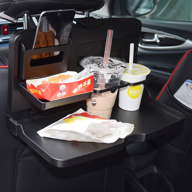 Premium Car Back Seat Organizer & Folding Table