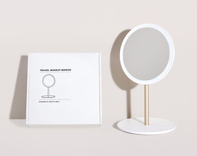 Premium Folding LED Makeup Mirror with Daylight Illumination