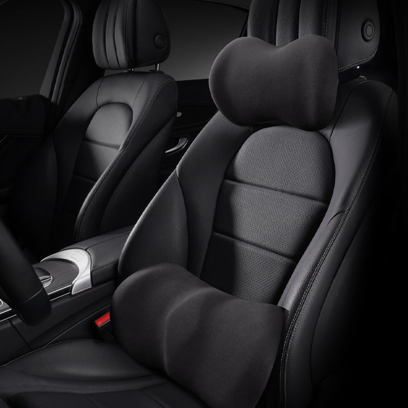 Premium Car Headrest & Lumbar Support Pillow