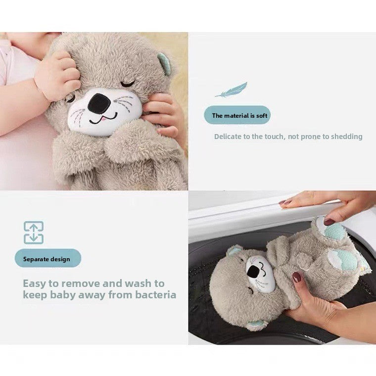 Soft Plush Music Breathing Otter Toy