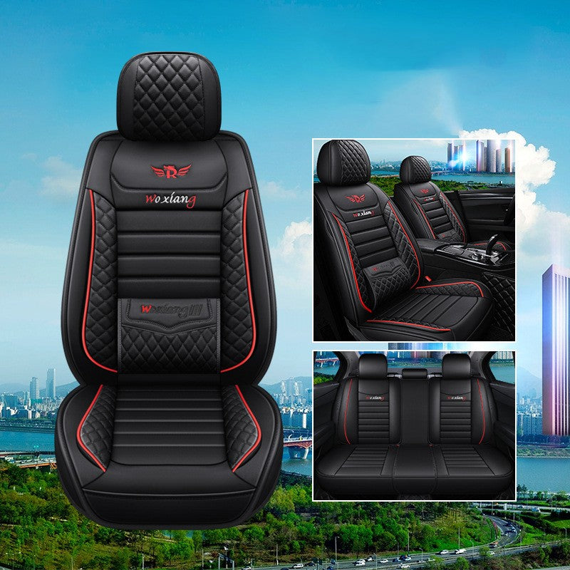 Premium Leather Car Seat Cushion - All Seasons