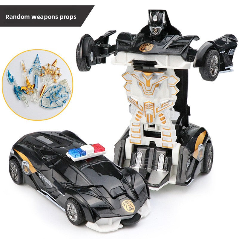 Children's transformable toy car model