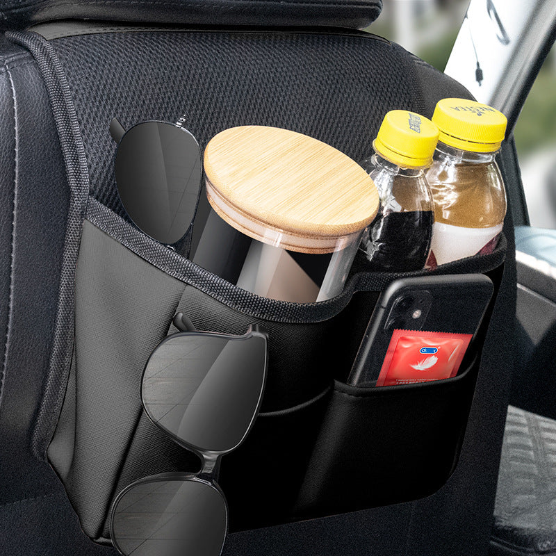 Premium Leather Car Seat Back Organizer