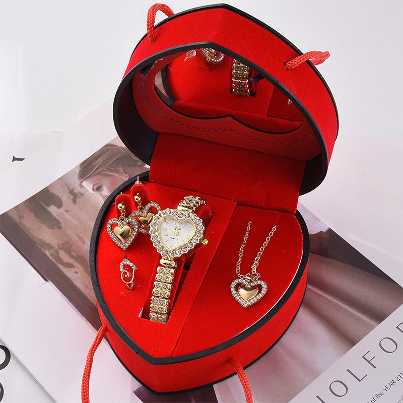 Dual-Drainage Watch In A Heart-Shaped Gift Box