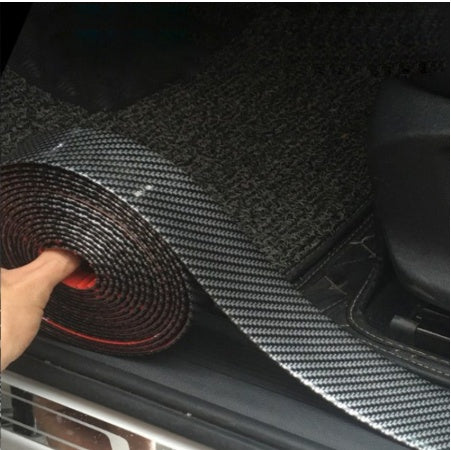 5D Carbon Fiber Car Door Sill Protector