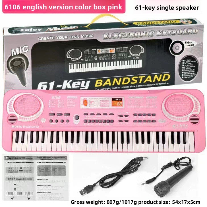 Children's 61-key electronic keyboard piano