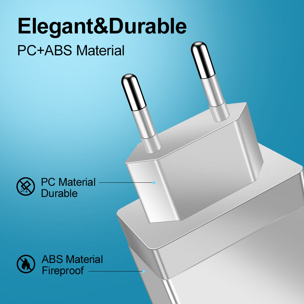 Premium 4-Port USB Wall Charger with Quick Charge 3.0