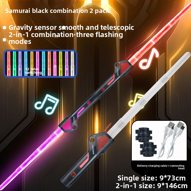 Two-in-one luminous laser sword