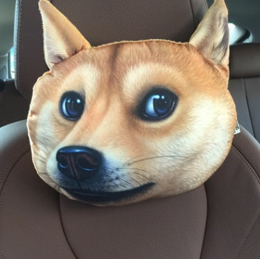 Cat Lovers Car Headrest Pillow