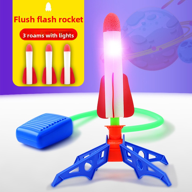 Children's Foot-Powered Luminous Rocket