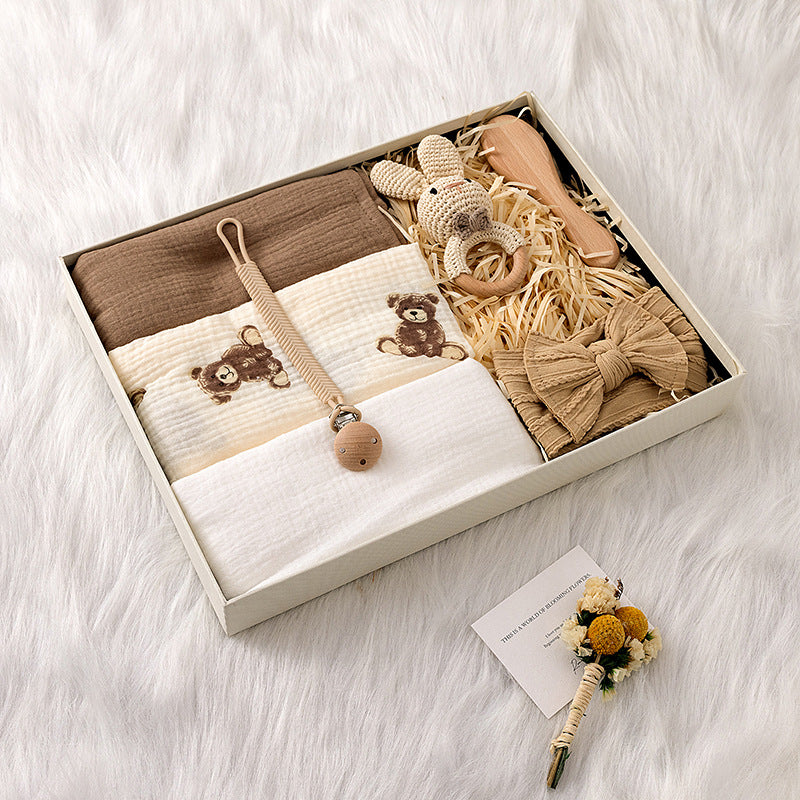 Crochet Animal Rattle Doll Set
