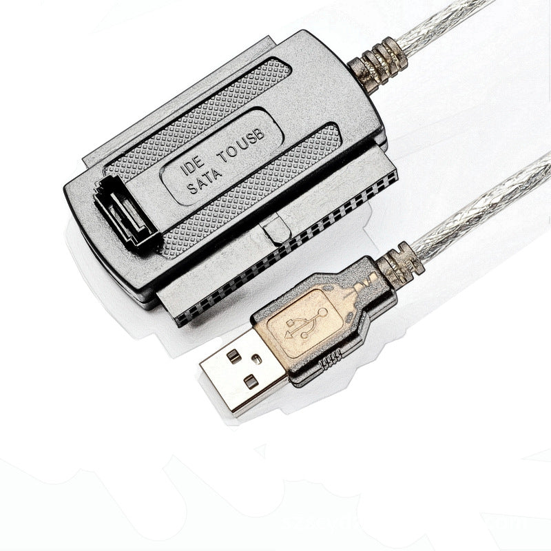 Foreign Trade Export Three-in-one USB To IDE SATA IDESATA To USB Parallel Portserial Hard Disk Drive Conversion Wire