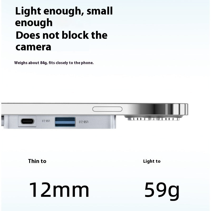 Ultra Slim Aluminum Alloy M2 Magnetic Mobile Phone Hard Disk Enclosure