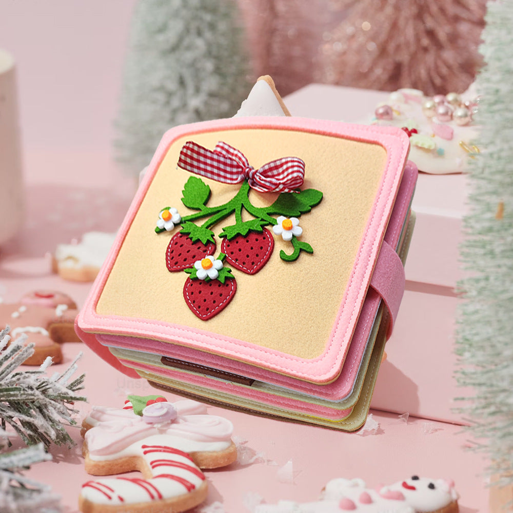 Childrens educational felt activity book