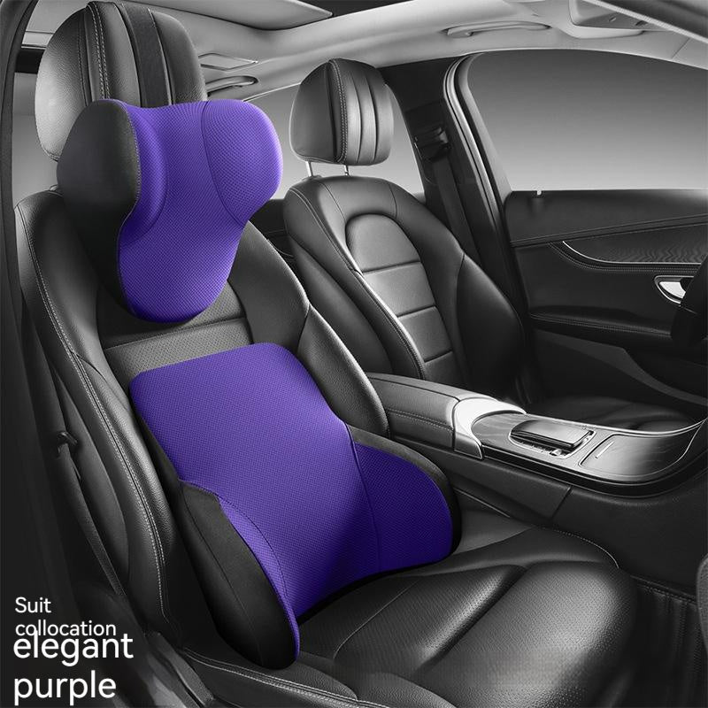 Premium Memory Foam Lumbar Support & Headrest for Automotive