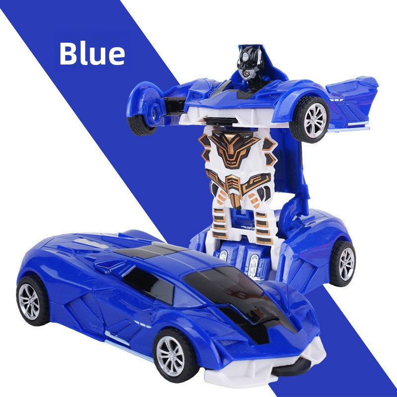 Children's deformation collision deformation car toy