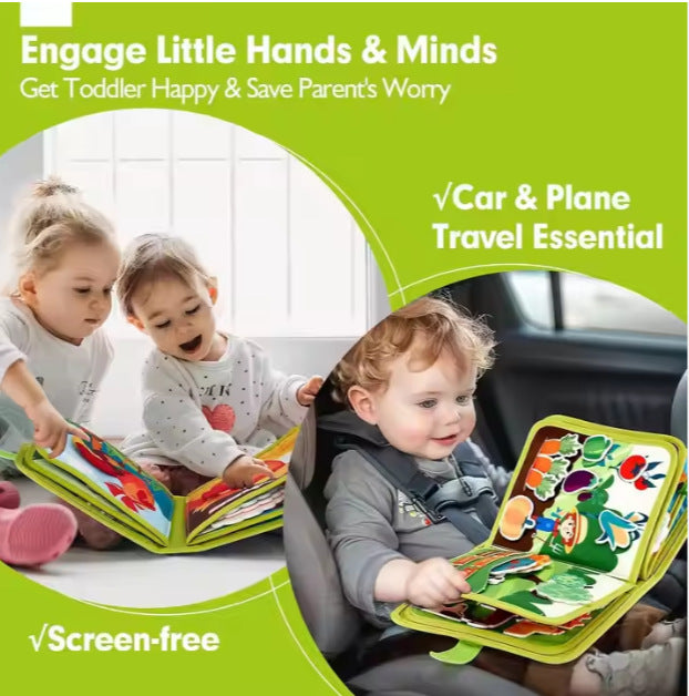 Childrens Tear Resistant Farm Animal 3D Cloth Book