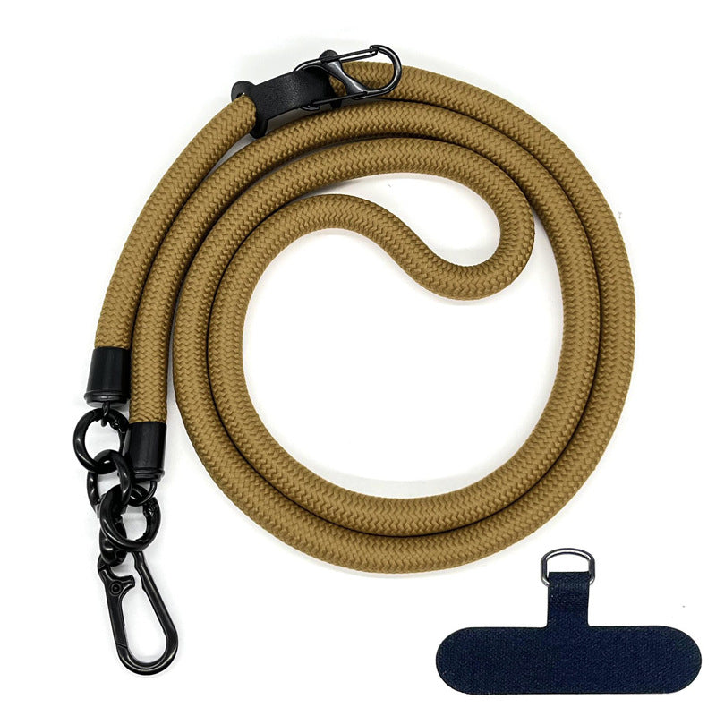 10MM Climbing Rope Mobile Phone Lanyard Gasket Adjustable Crossbody Mobile Phone Strap Camera Strap Rope Anti-lost Neck Rope