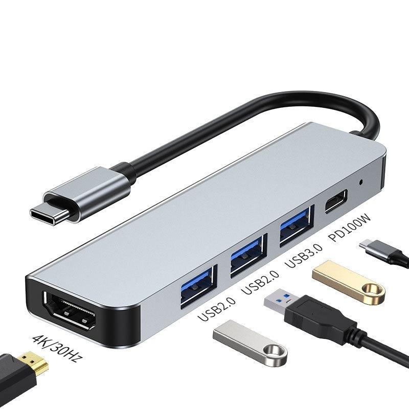 Portable 6-in-1 Notebook and Tablet Expansion Dock