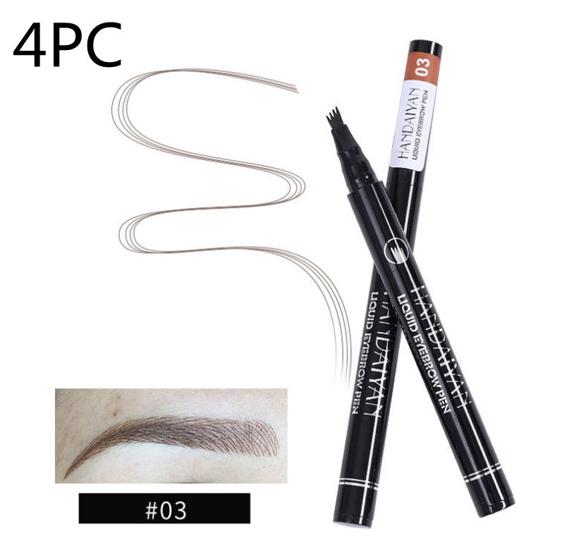 Microblading Effect Eyebrow Pen - Waterproof, Fine Sketch, Long-Lasting