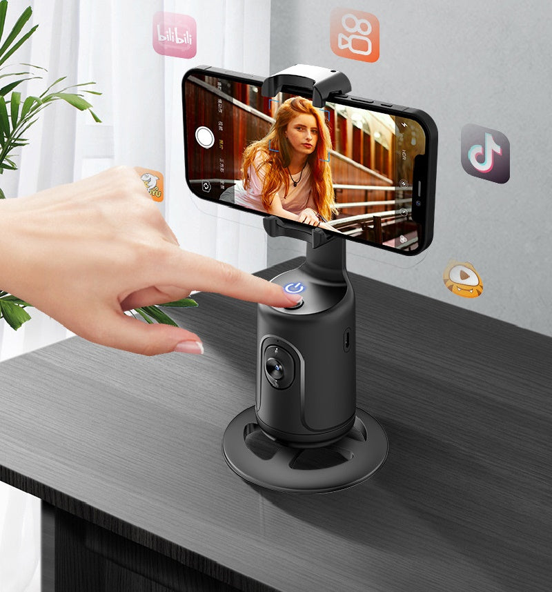 360 Auto Face Tracking Gimbal - AI Smart Phone Holder for Creators