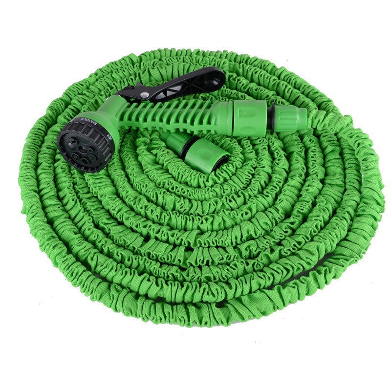 Telescopic Garden Water Hose with 7-Function Spray Gun