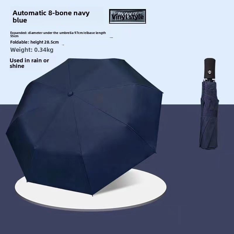 The fully automatic umbrella is suitable for both sunny and rainy days