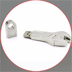 Plum Blossom Wrench USB 3.0 Flash Drive - Customizable Business Gift