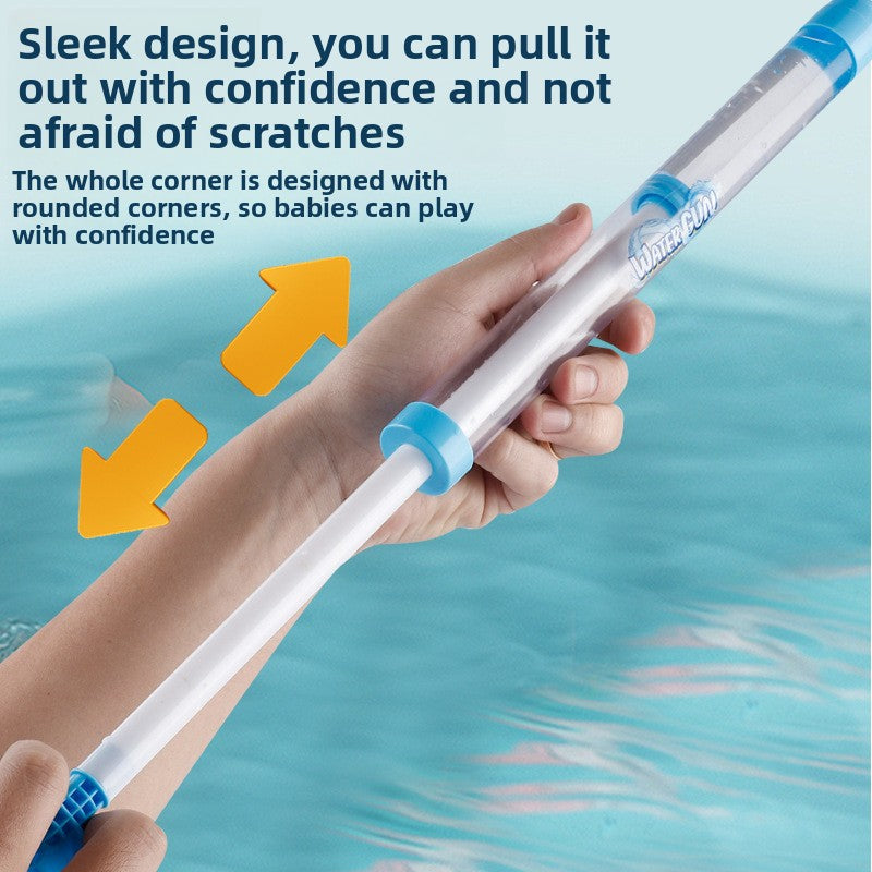 Pull-out water gun toy