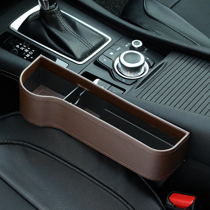 Premium Leather Car Storage Organizer