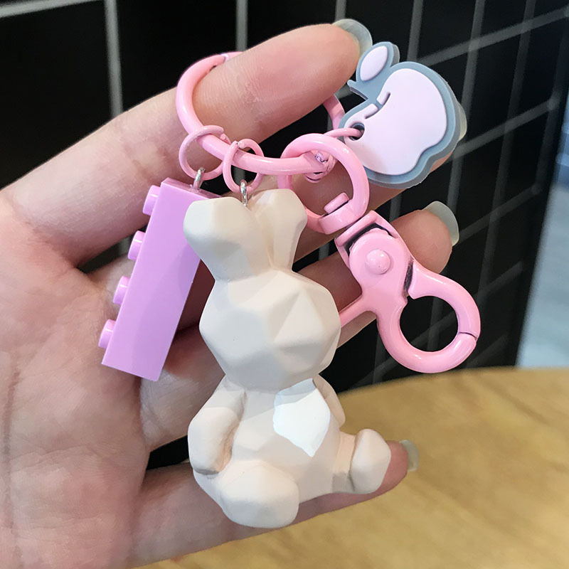 Charming Geometric Animal Keychain