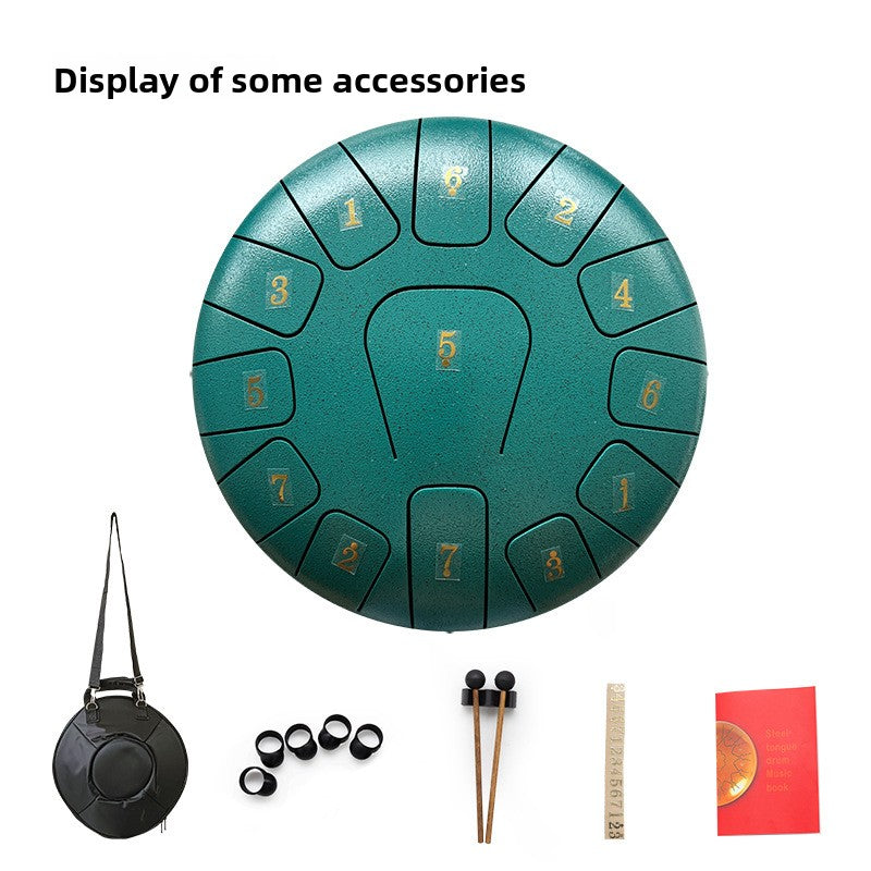 Professional Steel Tongue Drum with Hammer and Accessories