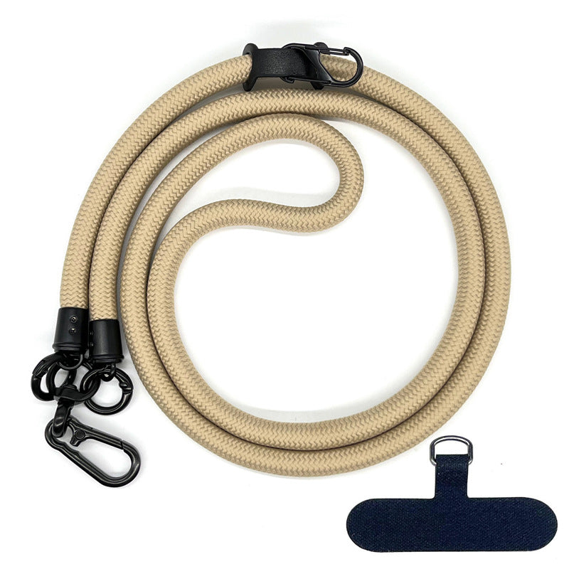 10MM Climbing Rope Mobile Phone Lanyard Gasket Adjustable Crossbody Mobile Phone Strap Camera Strap Rope Anti-lost Neck Rope