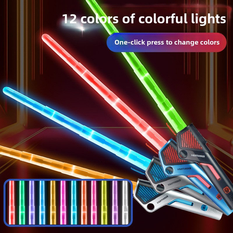 Two-in-one luminous laser sword