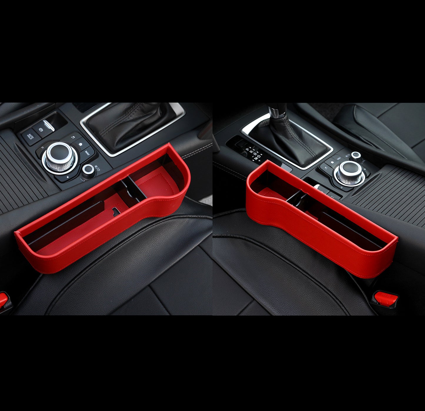 Premium Leather Car Storage Organizer
