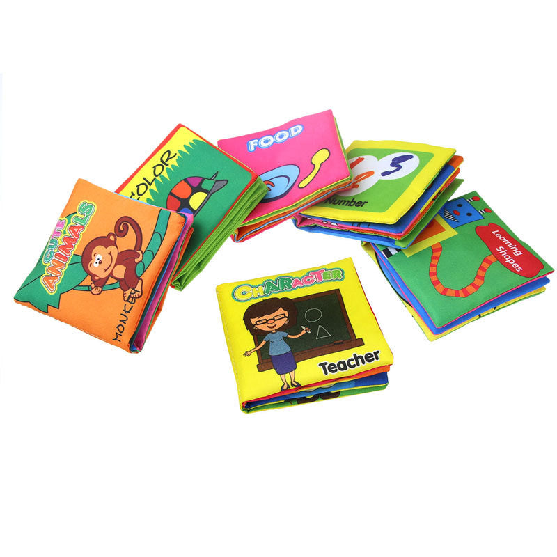 Baby Early Education Crinkle Cloth Book