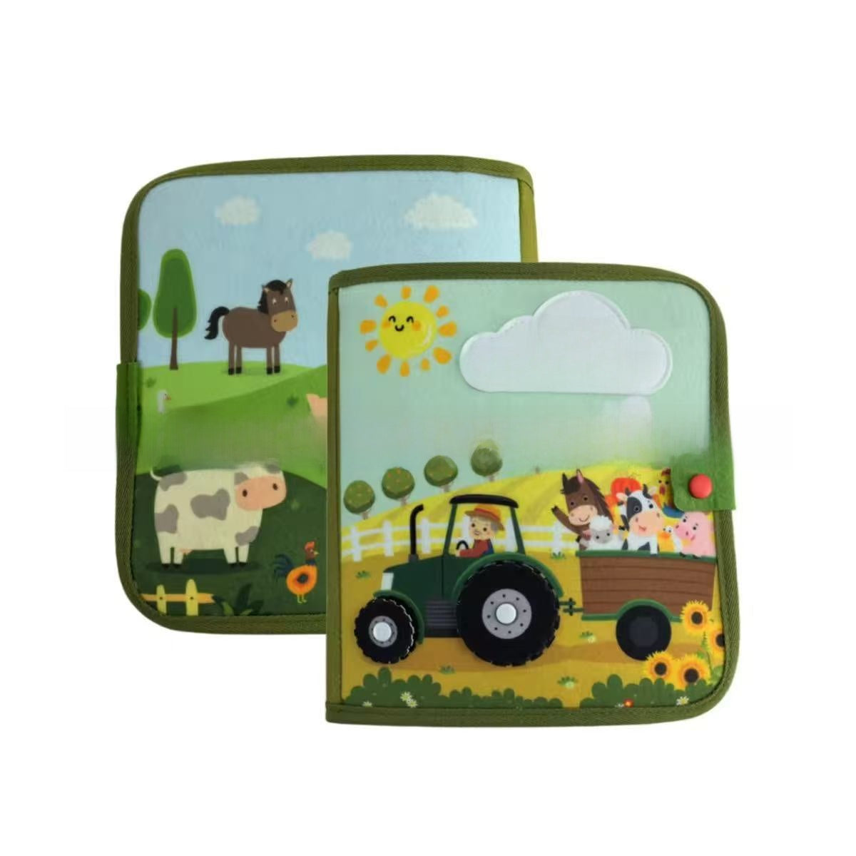 Childrens Felt Learning Book Farm Theme