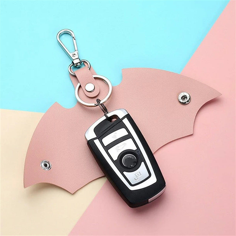 Bat Cute Styling Car Leather Key Case