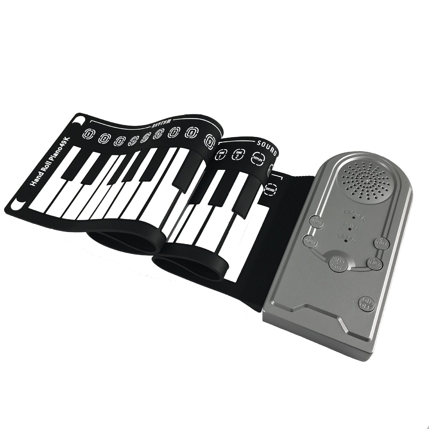 49-Key Portable Silicone Foldable Electronic Keyboard
