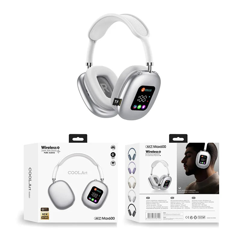 MAX600 Hybrid Wireless Active Noise Cancelling Headphones