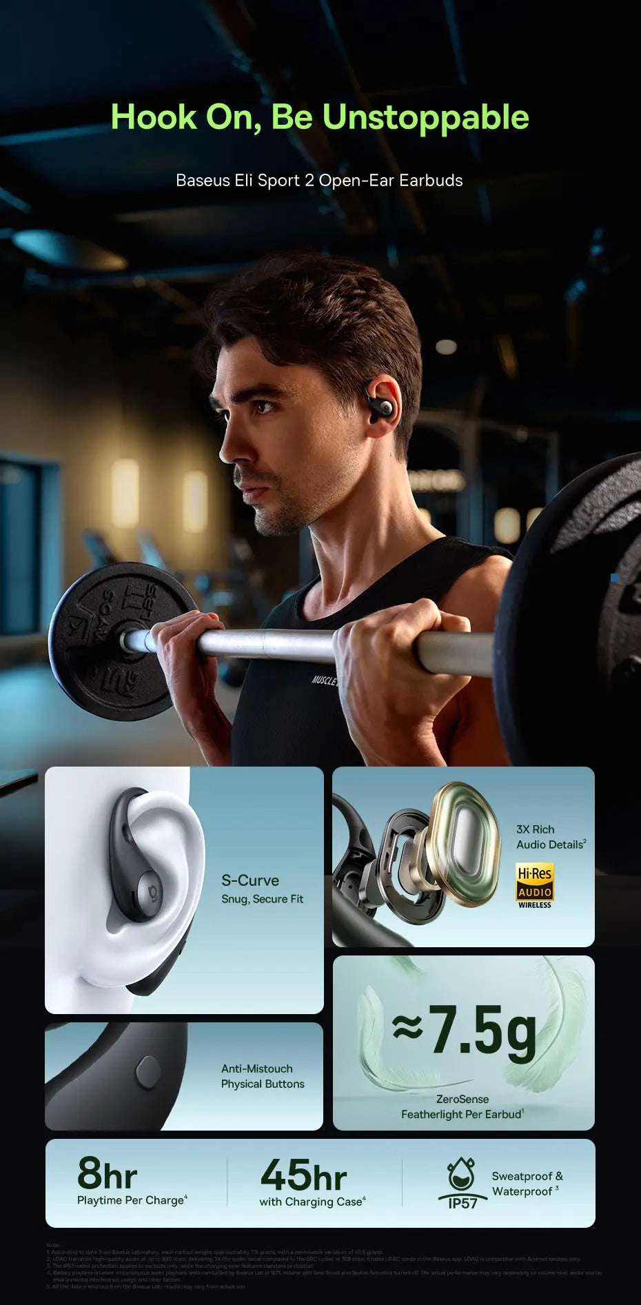Baseus Eli Sport 2 Open-Ear Wireless Earphones